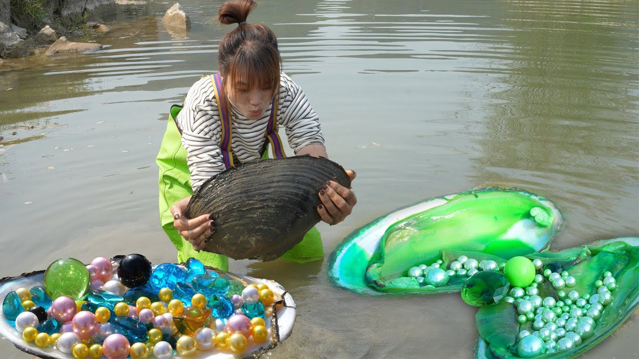 Unveiling the River's Mystery, a Girl Finds Mutant Clams with Jewels That Take Her Breath Away