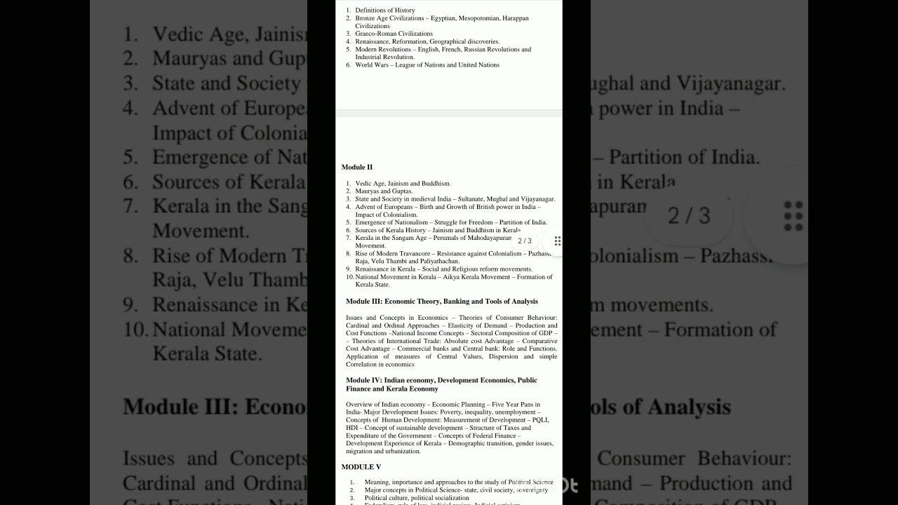 HSA SOCIALSCIENCE SYLLABUS