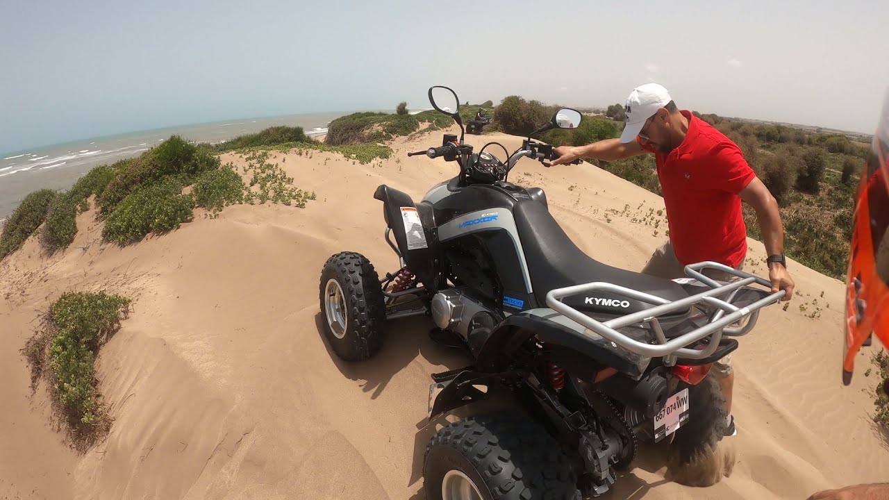 Polaris 570 vs Cfmoto 450L vs Kymco Maxxer 300 plage de Sidi Rahal