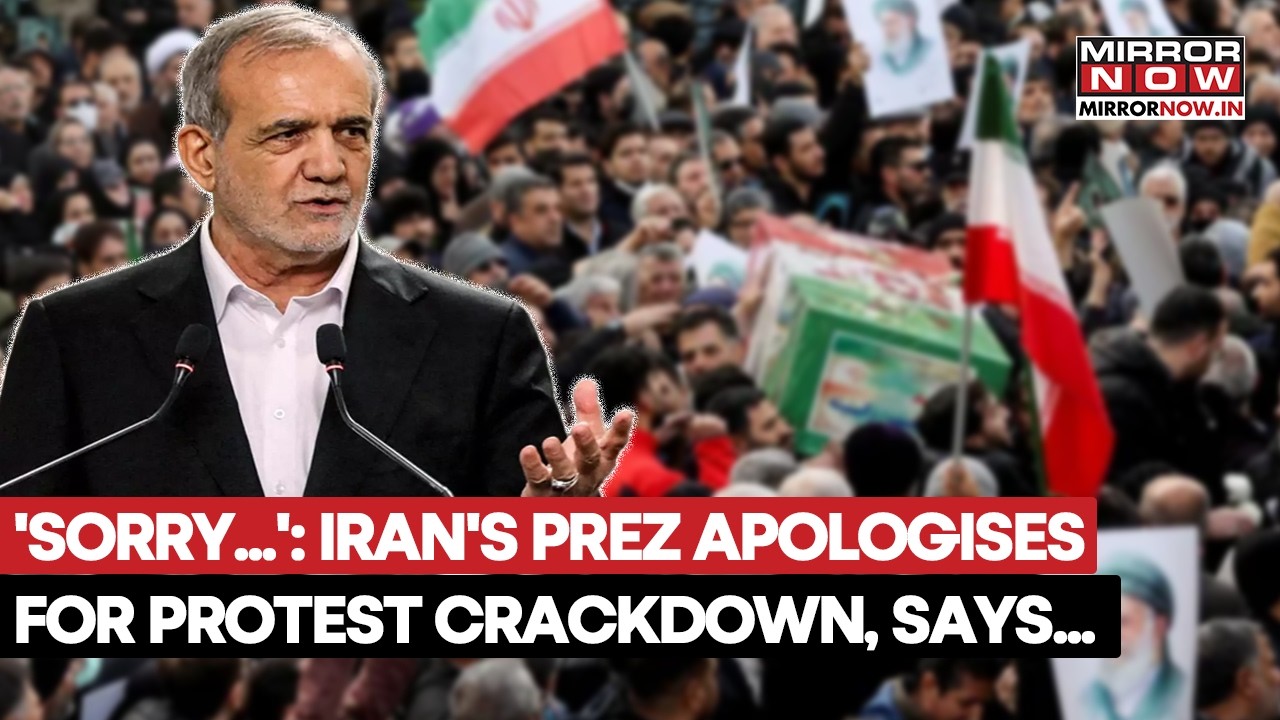Iran Protest: President Pezeshkian Apologises For Crackdown Amid US Pressure | Watch