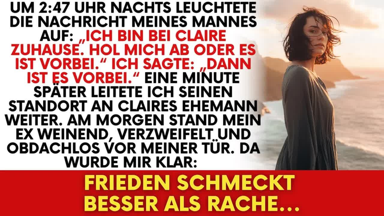 Mein Mann sagte, er sei mit Claire zusammen —Er verlor seine Frau, und ich gewann meine Freiheit