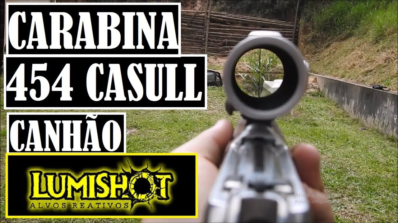 CARABINA .454 CASULL + ALVOS LUMISHOT = DESTRUÍMOS TUDO!!!