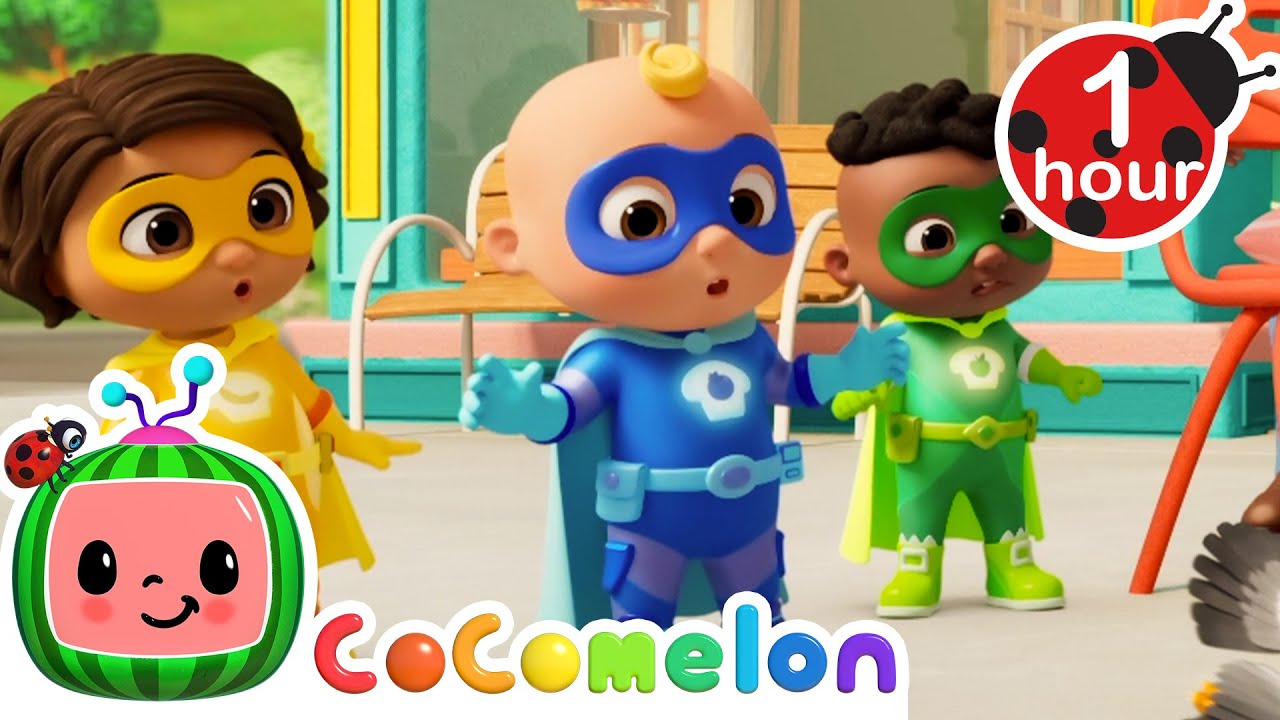 🦸‍♂️JJ's Super Powered Songs🎶 for 1 Hour! | CoComelon | Moonbug Kids - After School Adventures