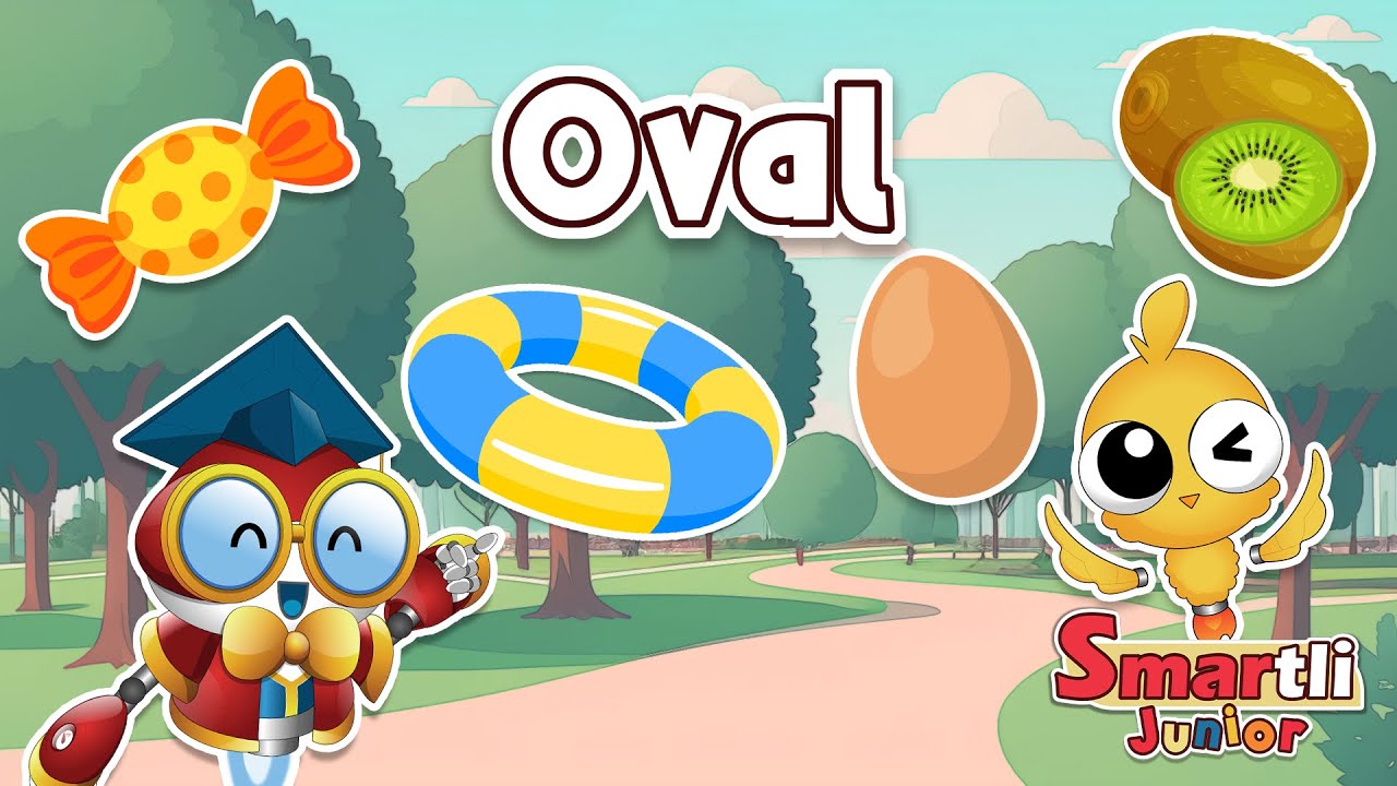 Oval | Fun Songs about Shapes | Fun Kids Songs | Smartli Junior for Kids #nurseryrhymes