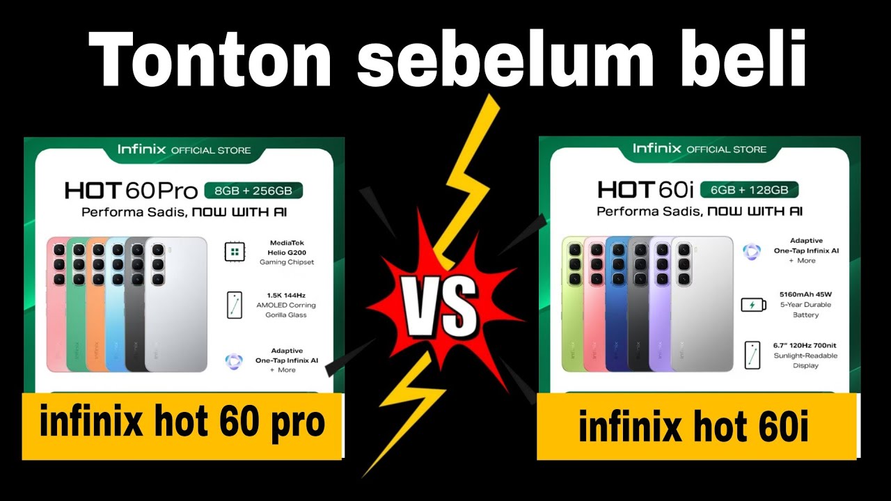 infinix Hot 60i vs Hot 60 Pro: Perbedaan yang WAJIB Kamu Tahu Sebelum Beli!
