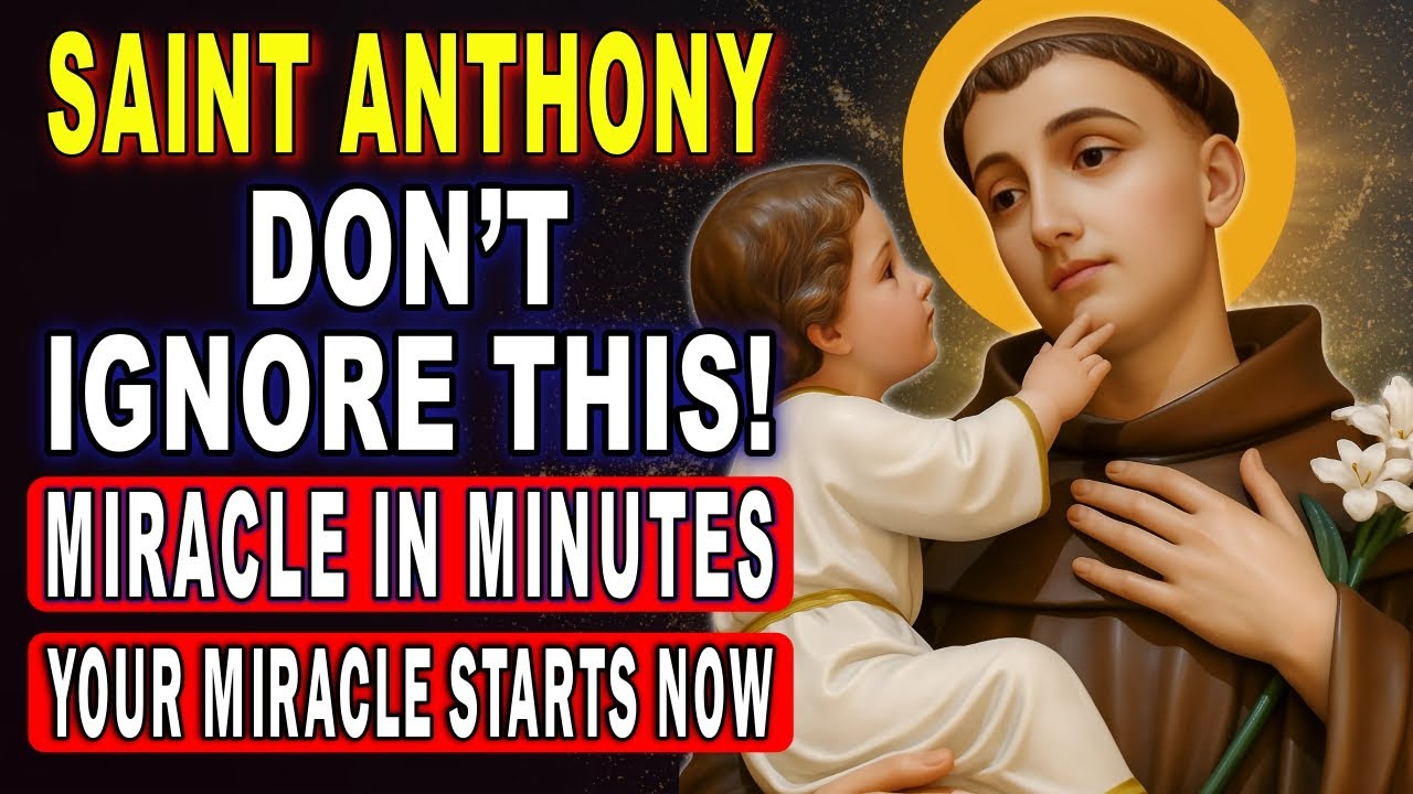 💖MIGHTY PRAYER FOR AN URGENT MIRACLE - SAINT ANTHONY OF PADUA🙏