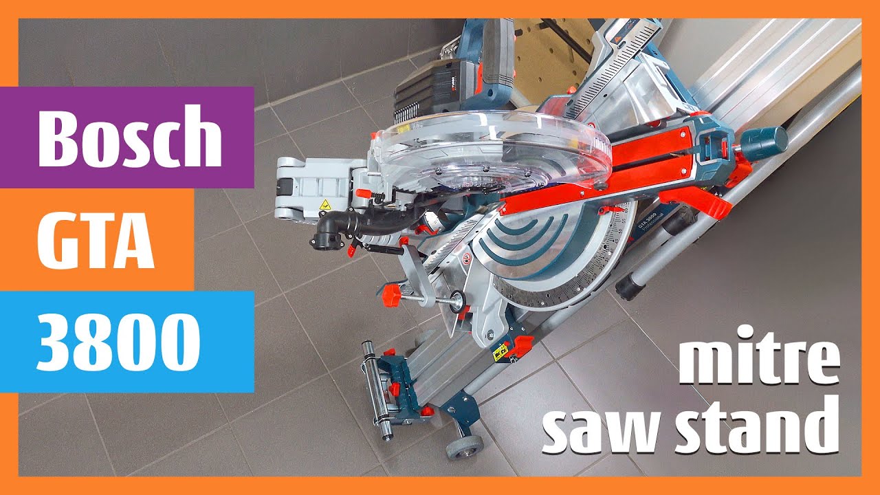 Bosch GTA 3800 Work Bench Mitre Saw Stand with extra-large extendable material supports #boschtools