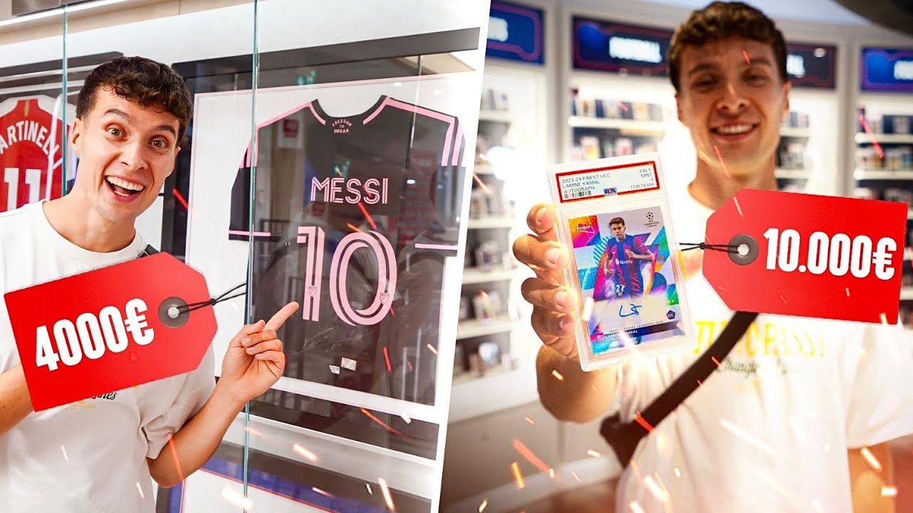 4500€ Messi Schuh & 10.000€ Lamine Yamal Karte - Wir besuchen den Fanatics Store in London!