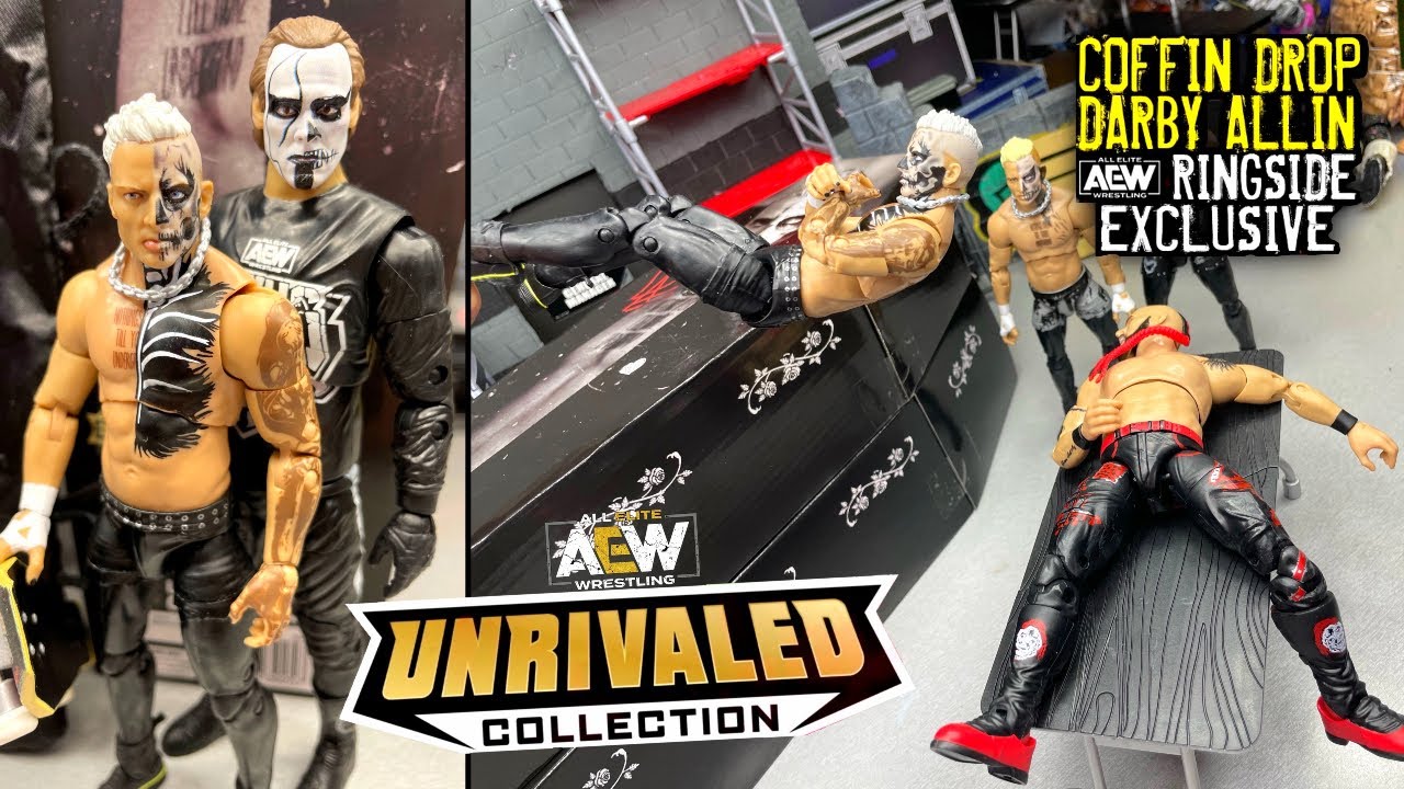 AEW UNRIVALED COFFIN DROP DARBY ALLIN FIGURE REVIEW! RINGSIDE EXCLUSIVE!