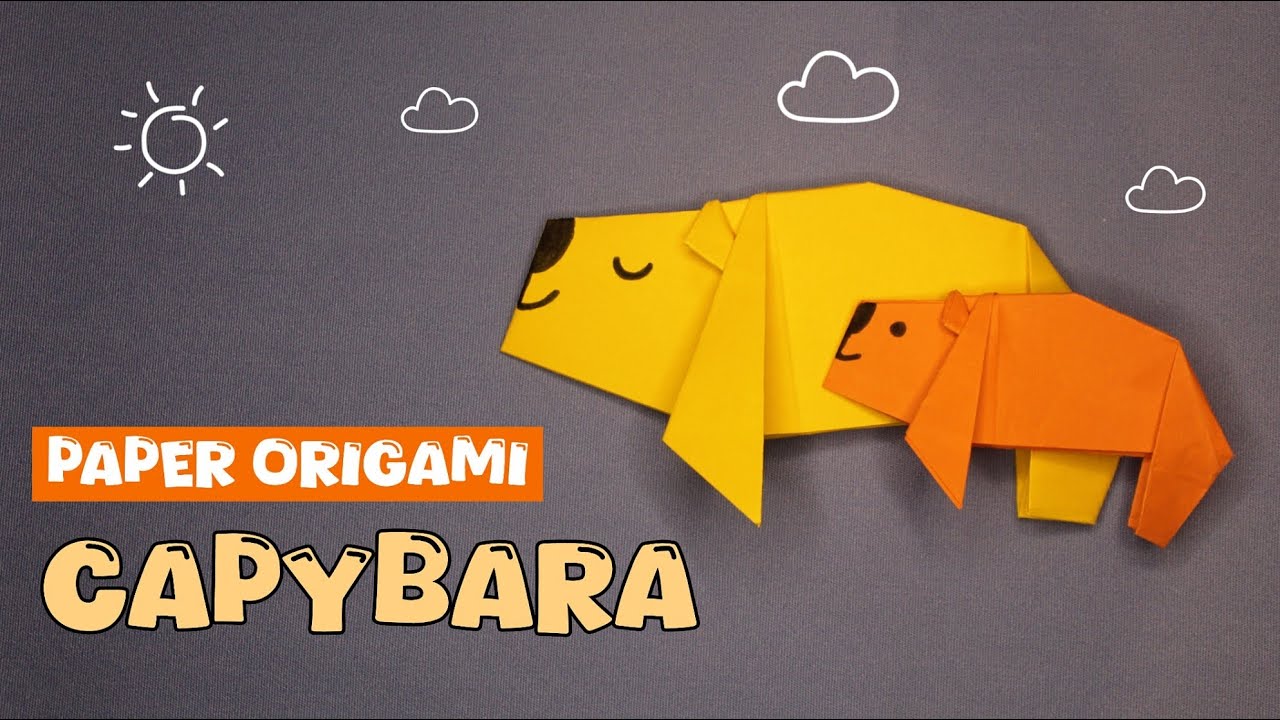 HOW TO MAKE A PAPER CAPYBARA | DIY PAPER ORIGAMI CAPYBARA | EASY PAPER CRAFT