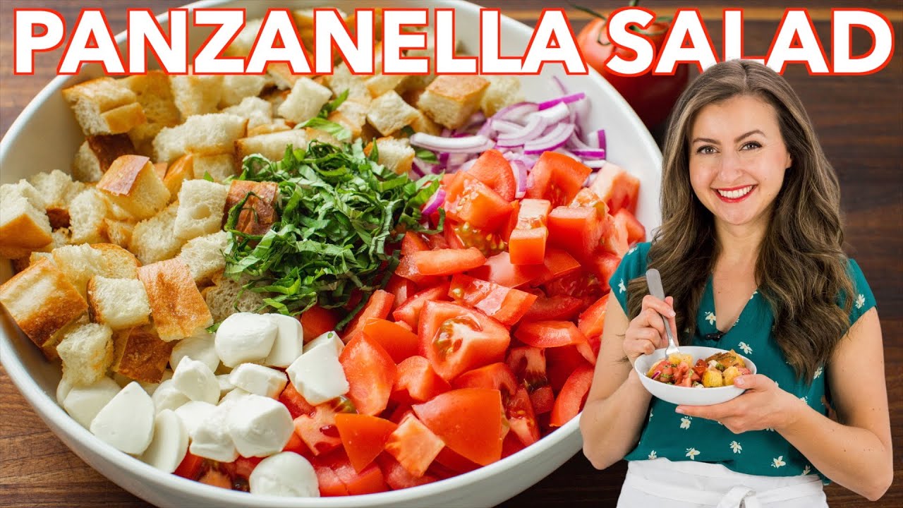 Легкий салат панцанелла + лучшая заправка!