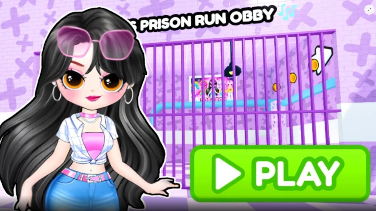 Jinu girl prison run escape obby |OBBY ROBLOX|| Gameplay Walkthrough no death 4k #roblox #obby