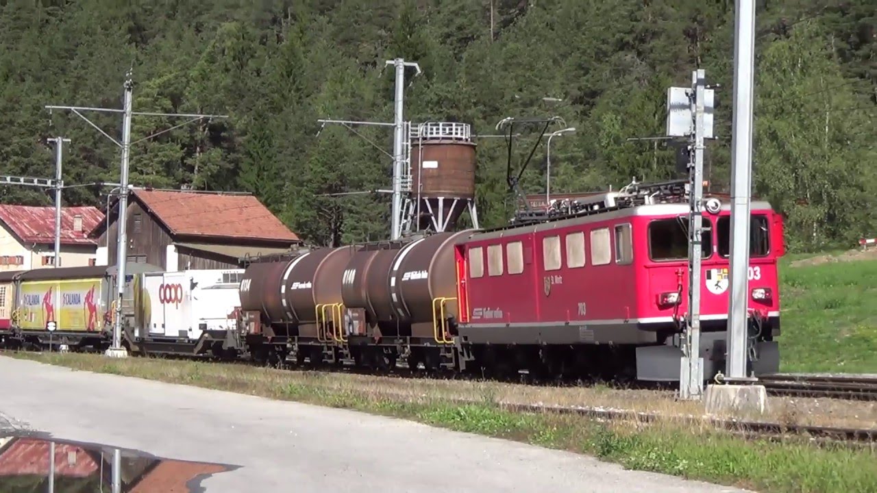 Rhätische Bahn RhB Züge der ALBULAlinie 2015 Teil 1
