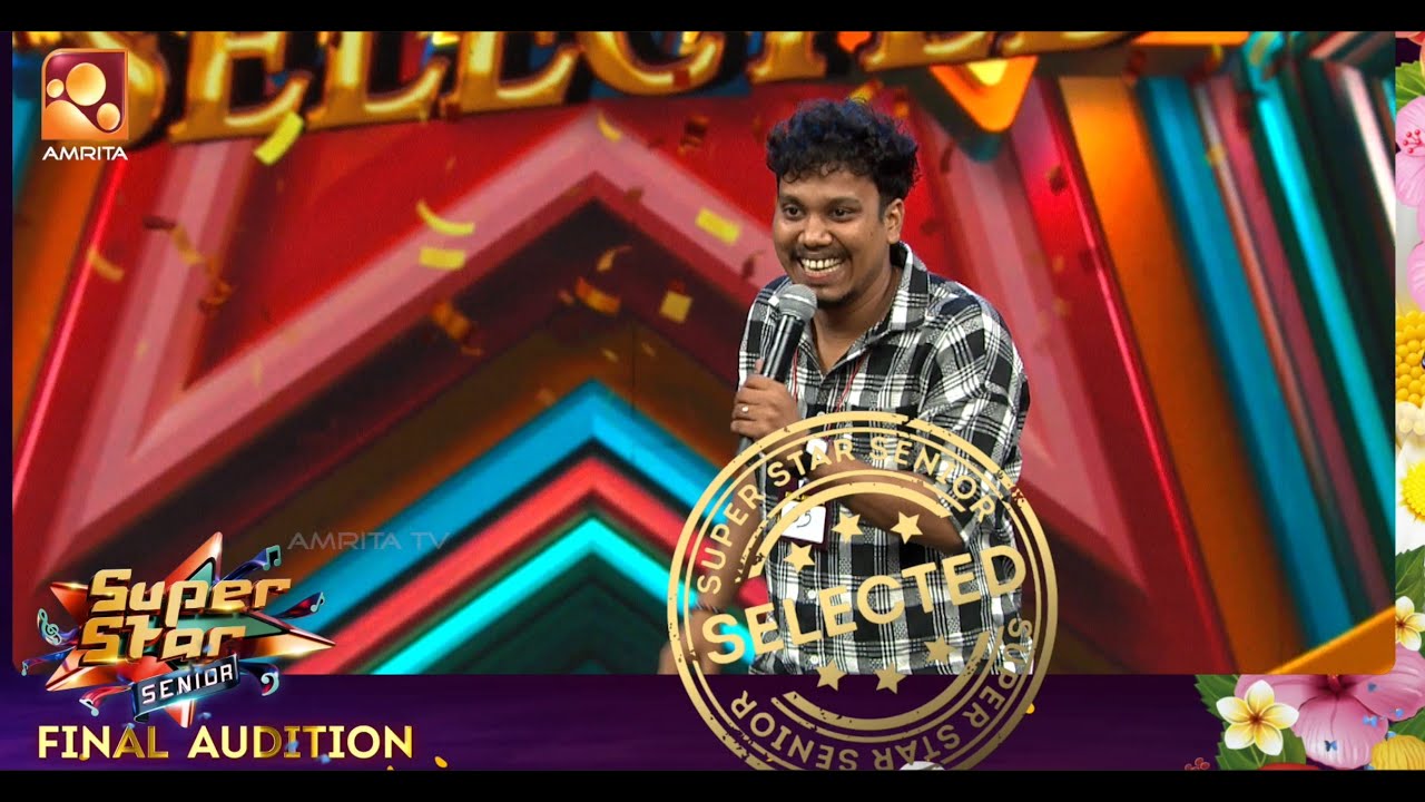 Vaishnave...Welcome to Super Star Seniors..| Super Star Senior Final Audition | Amrita TV