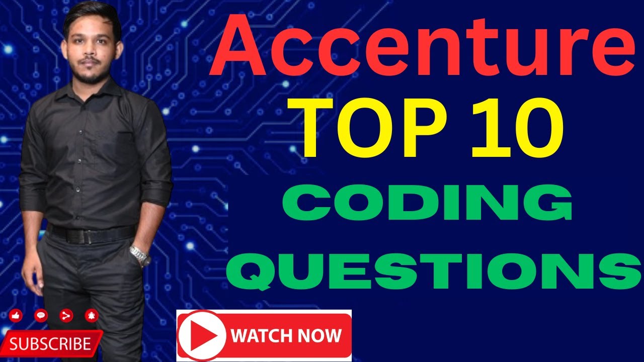 Top 10 Accenture Coding Question #accenture #coding @Vikas Maurya Academy