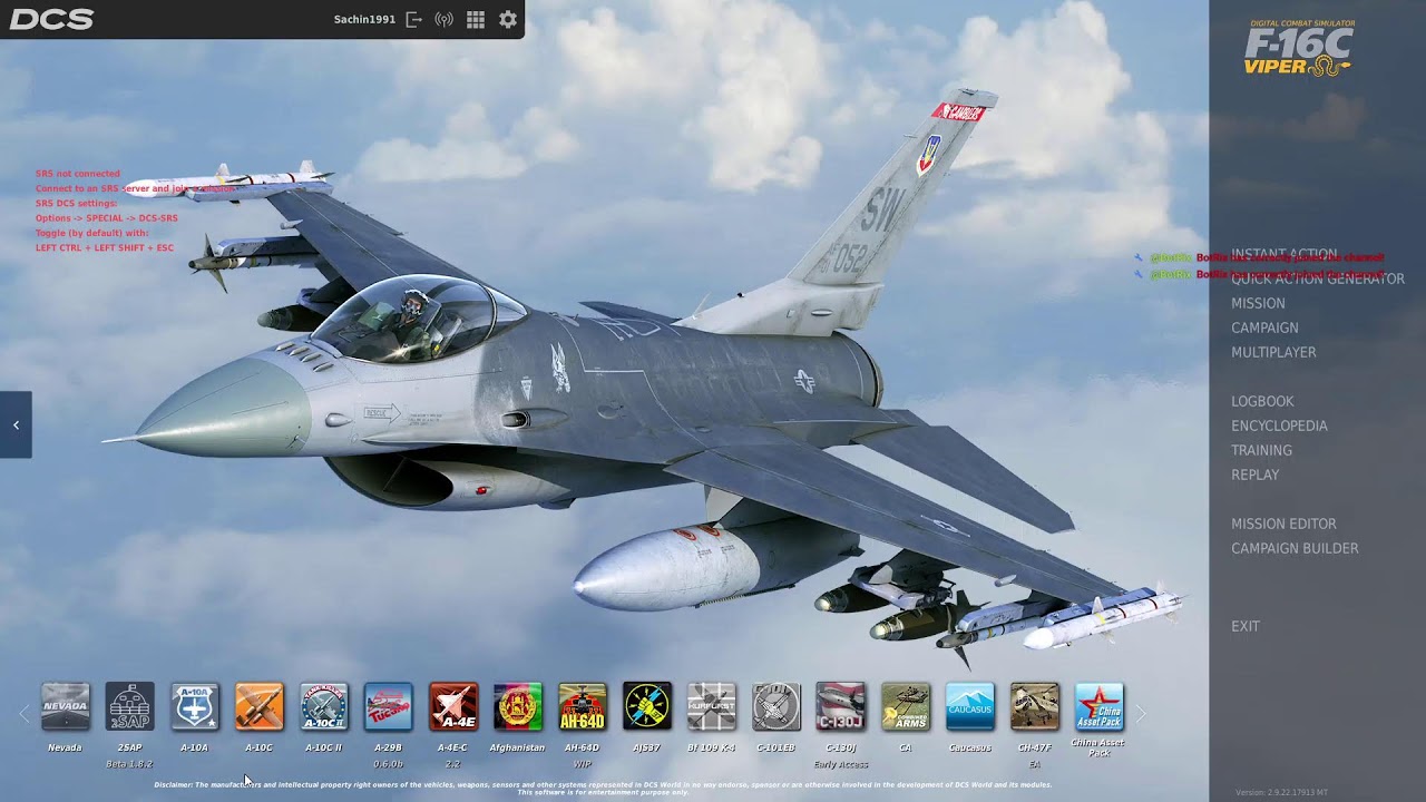 DCS world Playing in Multiplayer server F-16 Day 02 || Live Gameplay || 