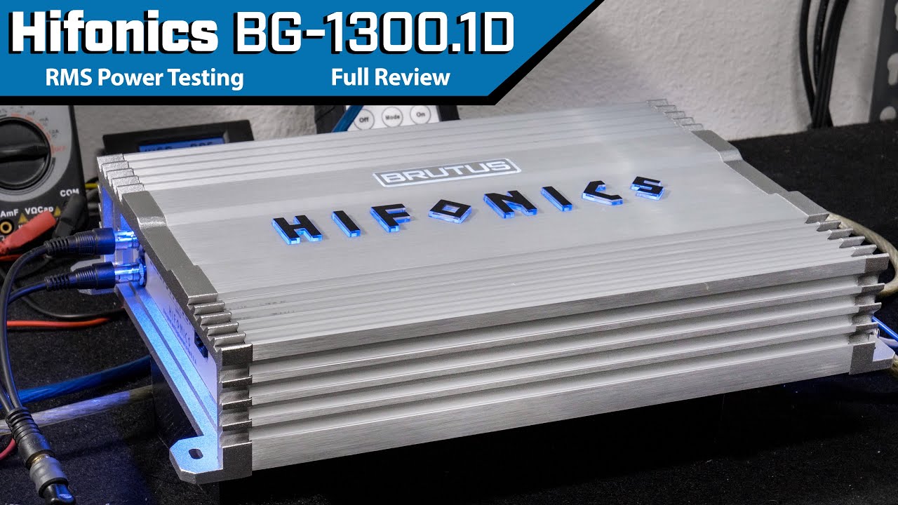 Hifonics BG-1300.1D — Тестирование среднеквадратичной мощности