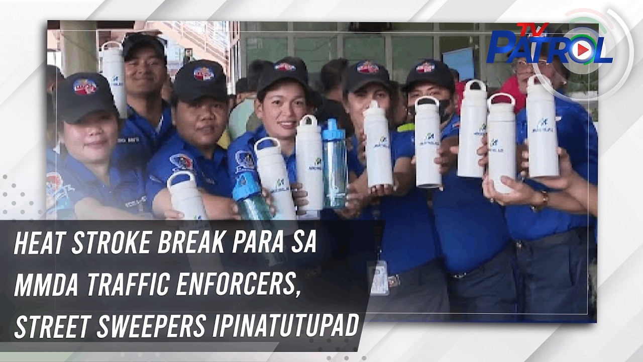 Heat stroke break para sa MMDA traffic enforcers, street sweepers ipinatutupad | TV Patrol