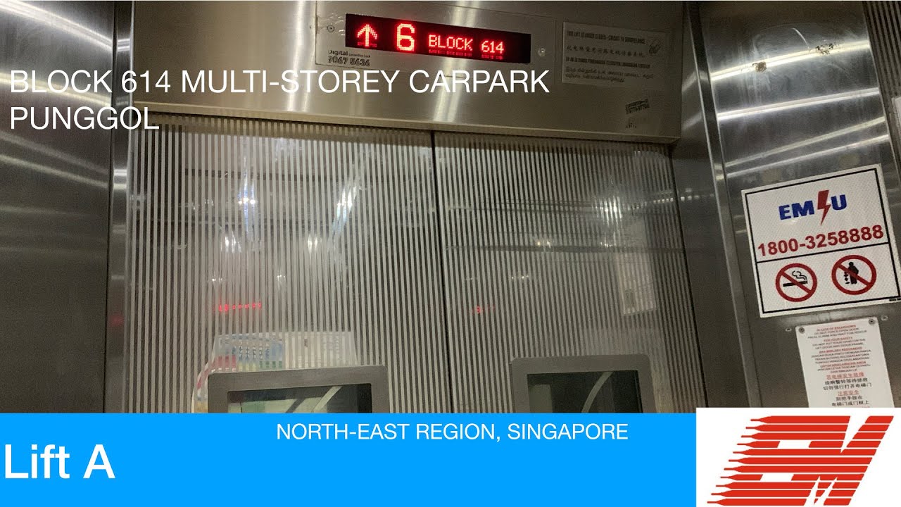 HDB Block 614 (MSCP) Punggol || EM Elevator 🚘