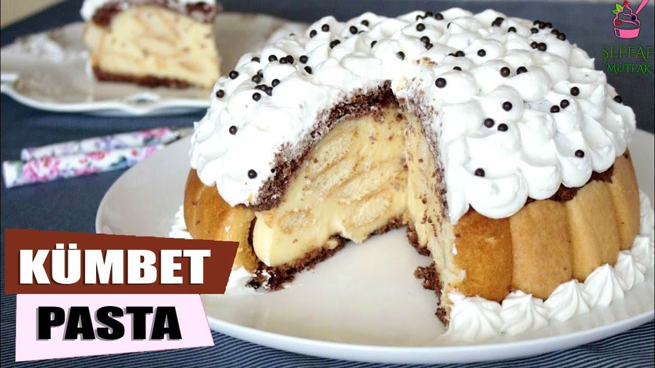 KÜMBET PASTA/KEDİ DİLİ VE PANDİSPANYA İLE TÜM LEZZETİ BİRLEŞTİREN ŞAHANE BİR PASTA /ŞEFFAF MUTFAK