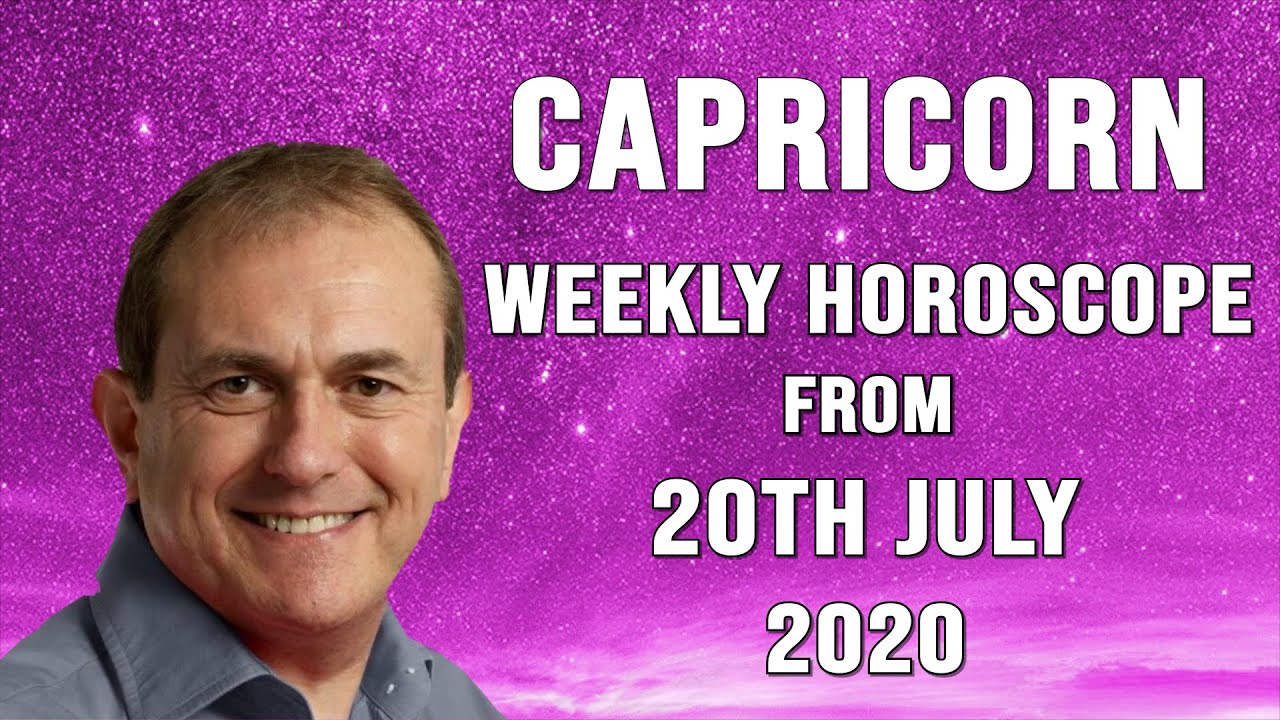 Capricorn Weekly Horoscope from 20th July 2020