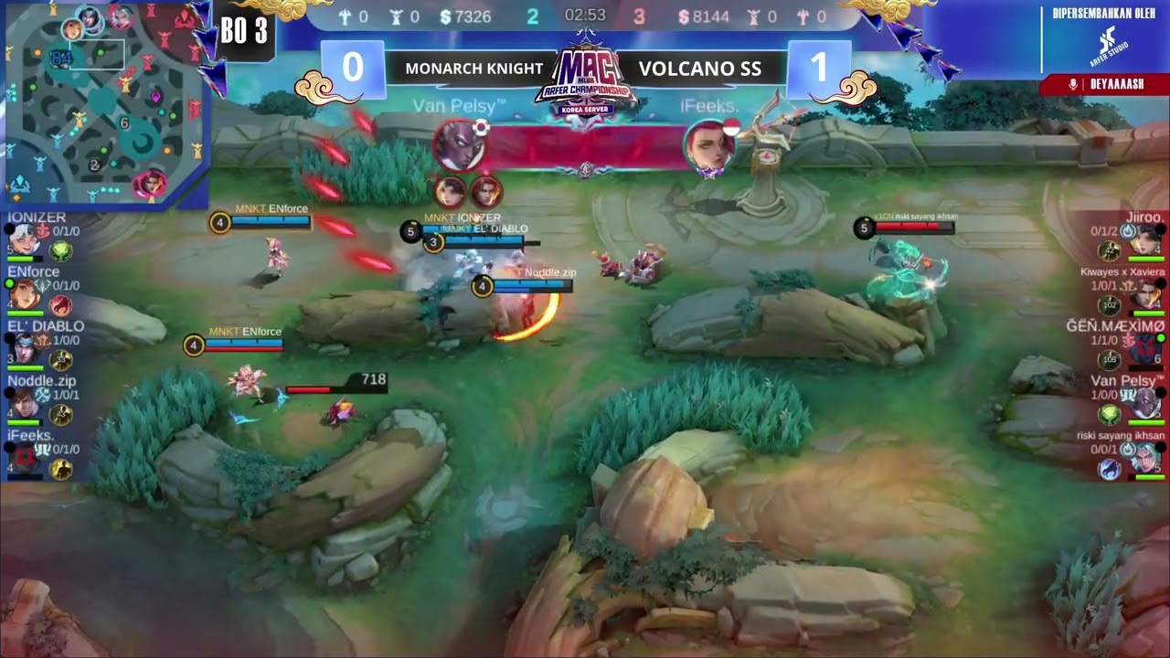 [ID] | MAC Korea Server Knockout Stage Week 2 | VOLCANO SS VS MONARCH K. | Game 2 - Mobile Legends