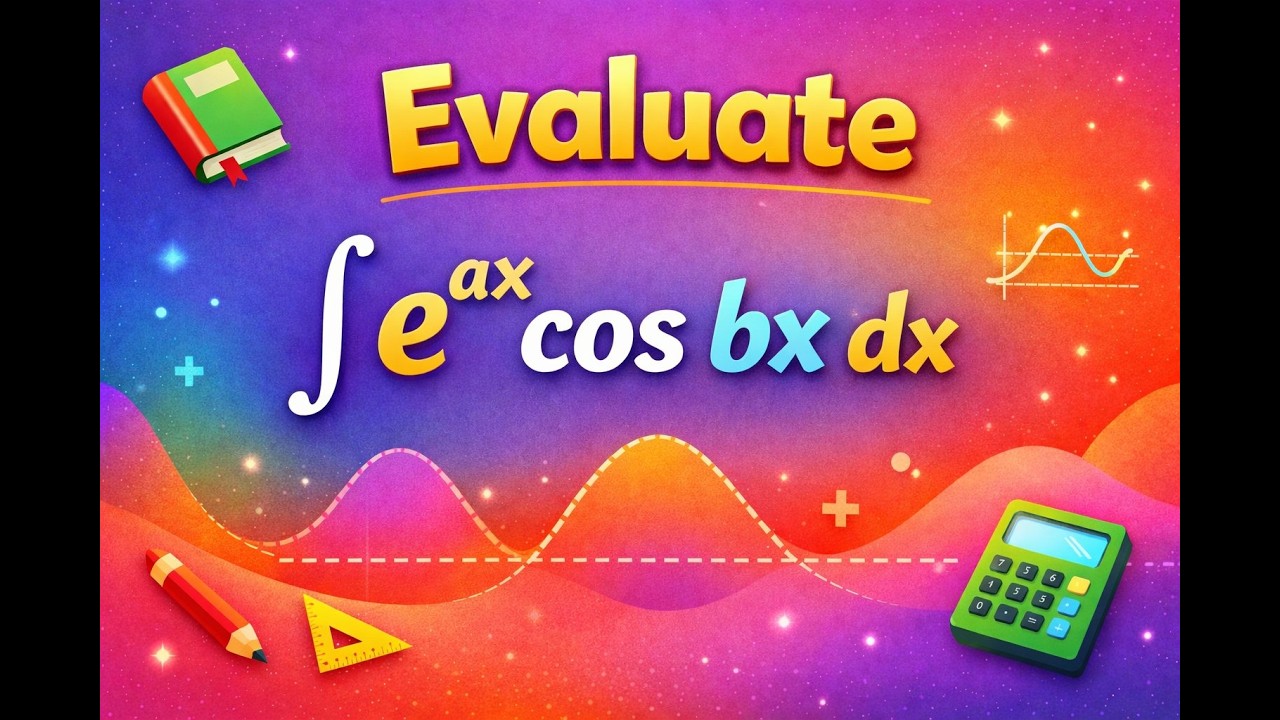 Evaluate the integration of e^ax cosbx.