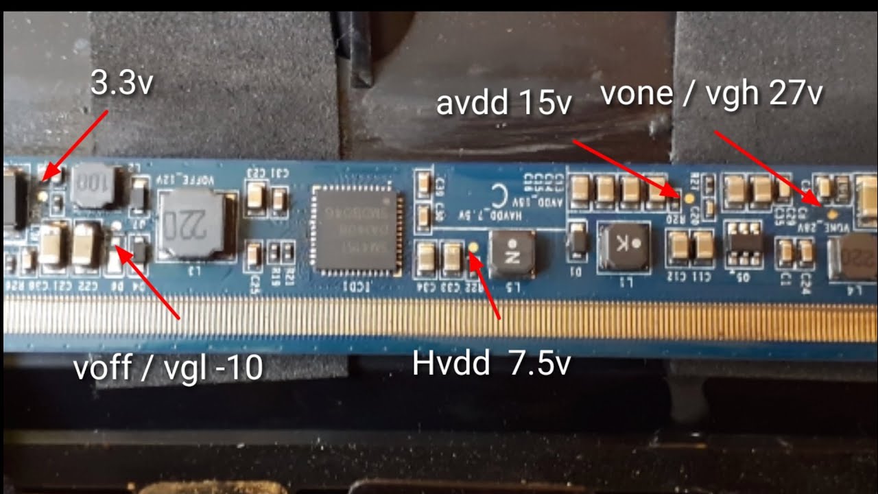 How to Fix LED TV no screen display but backlight is on