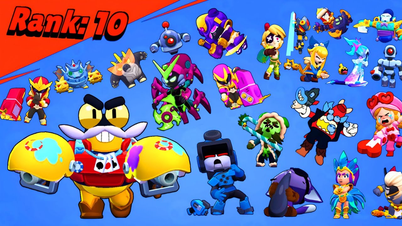 ВСЕ 499 СКИНОВ В ПОЗЕ ПРОИГРЫША В Brawl Stars