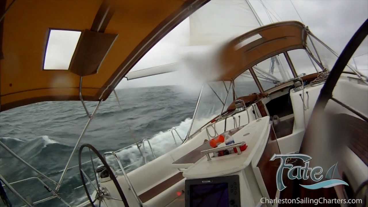 Beneteau 49 Sailing from Wrightsville Beach NC to Charleston SC Beneteau 49 Sailboat