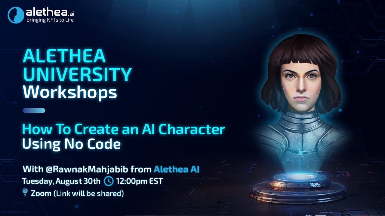 Creating a No-Code AI Character & Personality - Alethea University Workshop 01