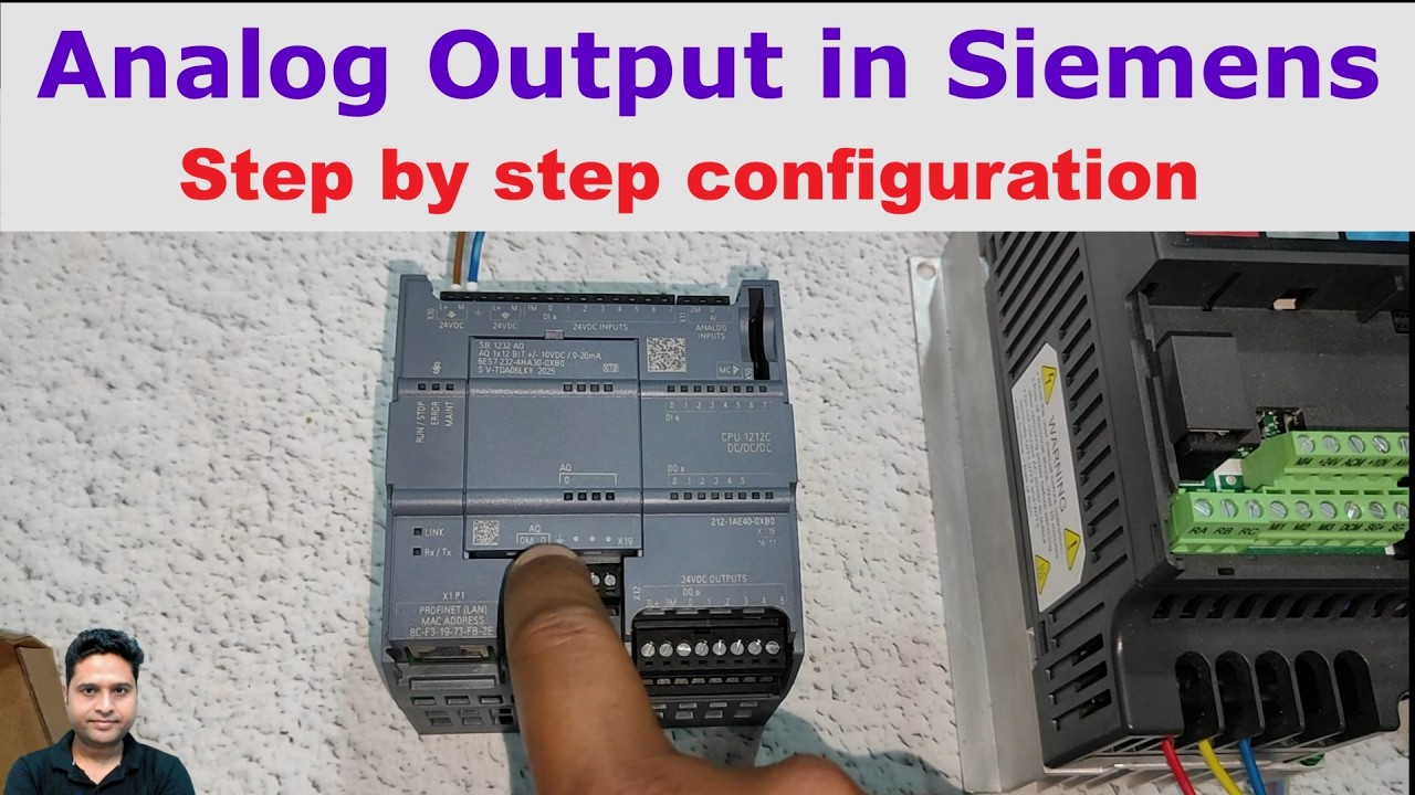 Siemens PLC Analog output Tutorial | Installing analog signal board SB-1232AQ