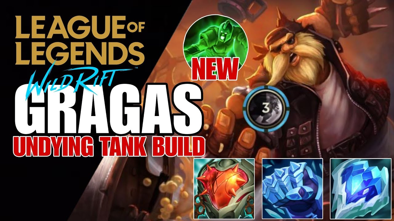 WILD RIFT: ( SEASON 13 ) GRAGAS UNKILLABLE THIS NEW META TANK BUILD ( MUST WATCH )