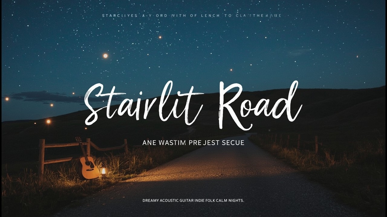 ✨ Starlit Road – Dreamy Acoustic Guitar & Indie Folk Music for Calm Nights