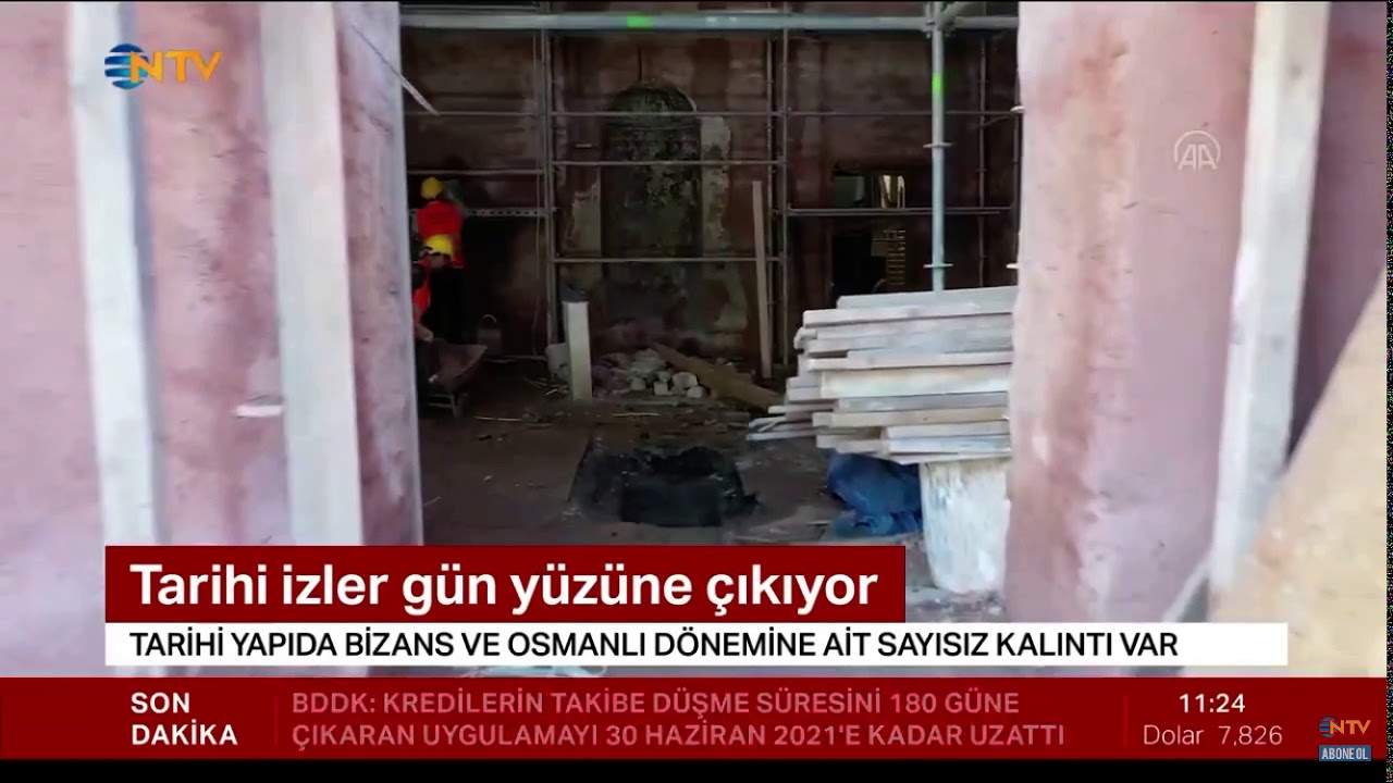 1600 yıllık Lala Hayrettin Paşa camii restore ediliyor NTV Haber Emre Timur.