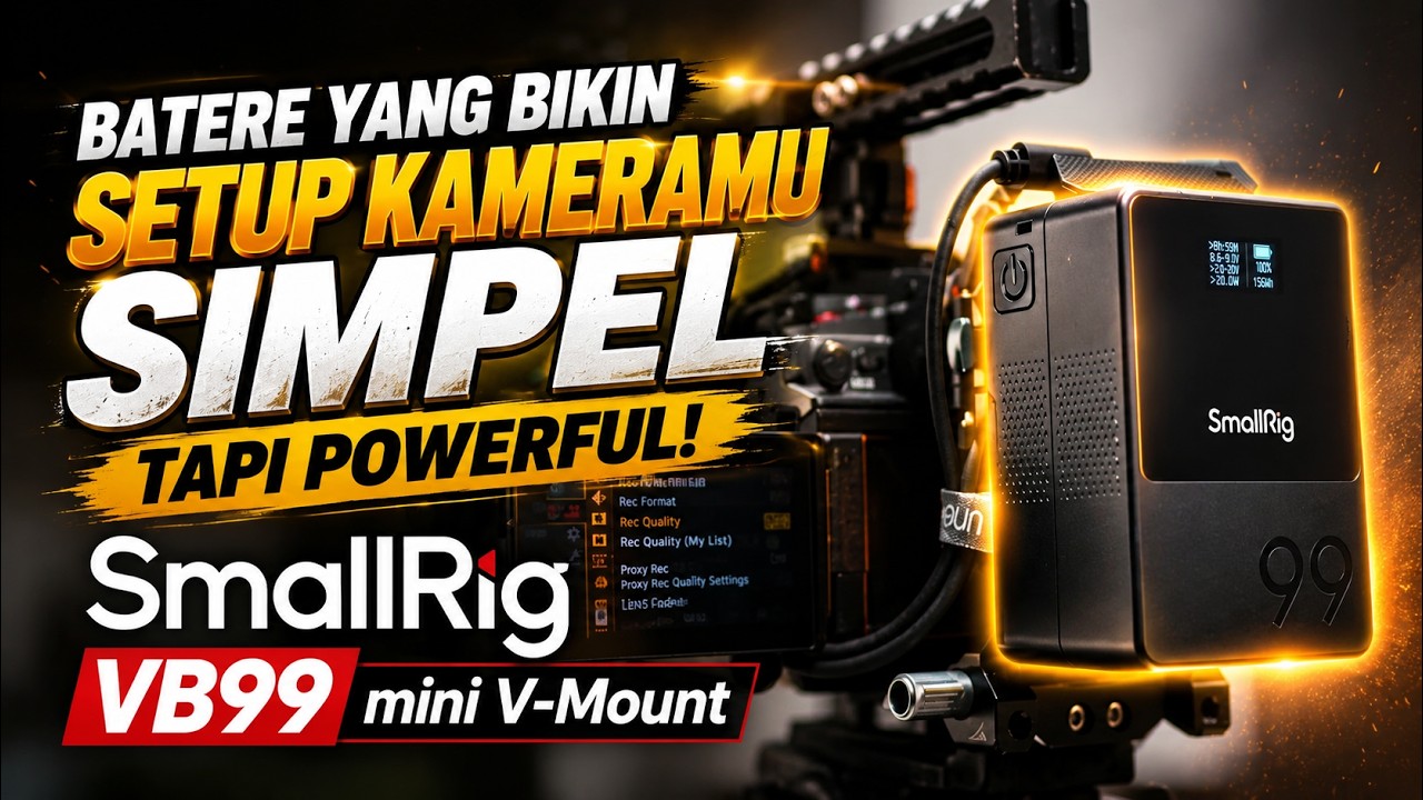 5 Tips Setup Kamera dengan SmallRig VB99 mini V-Mount! Batere Ini Bikin Setup-mu Simpel & Powerful!