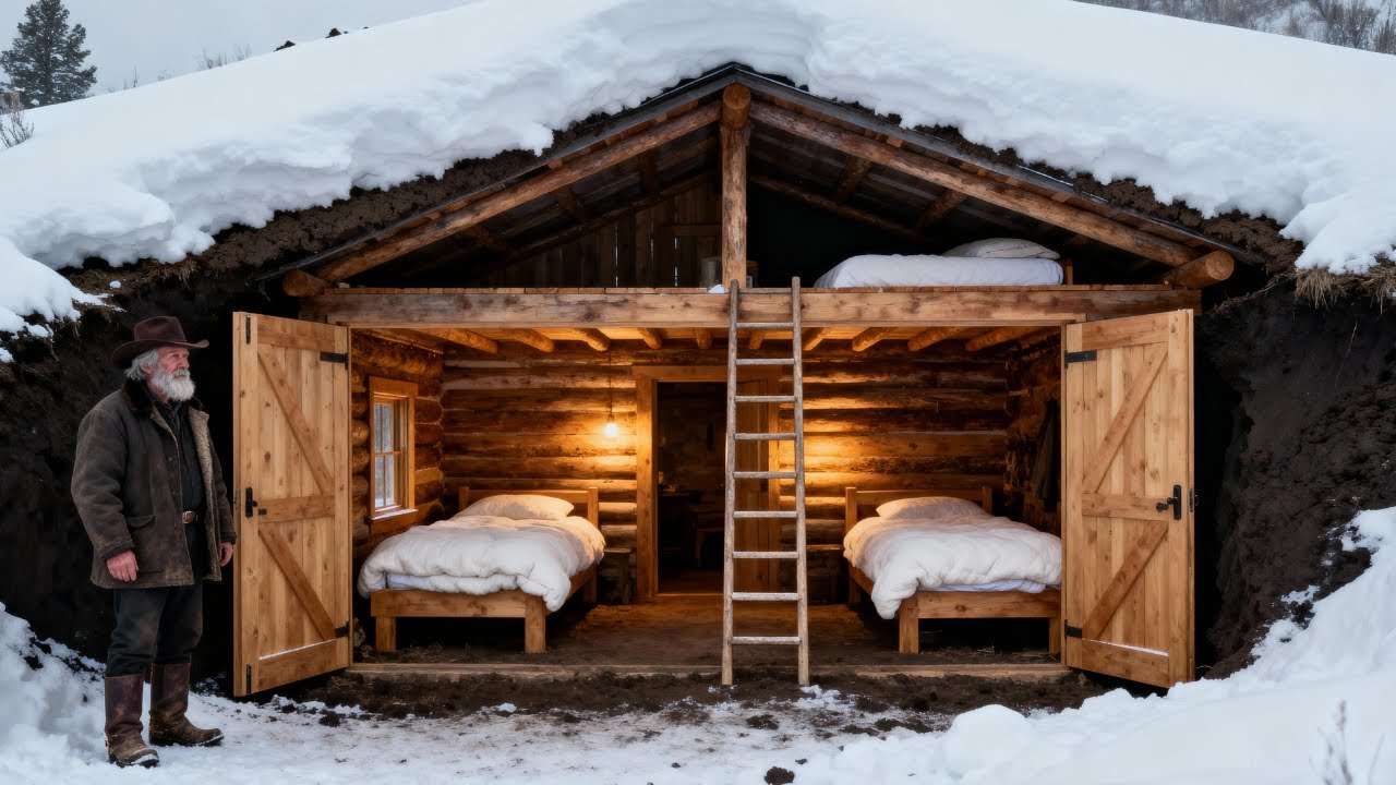 The Way He Built His Cabin Beneath Barn — Until It Saved Him During Blizzard