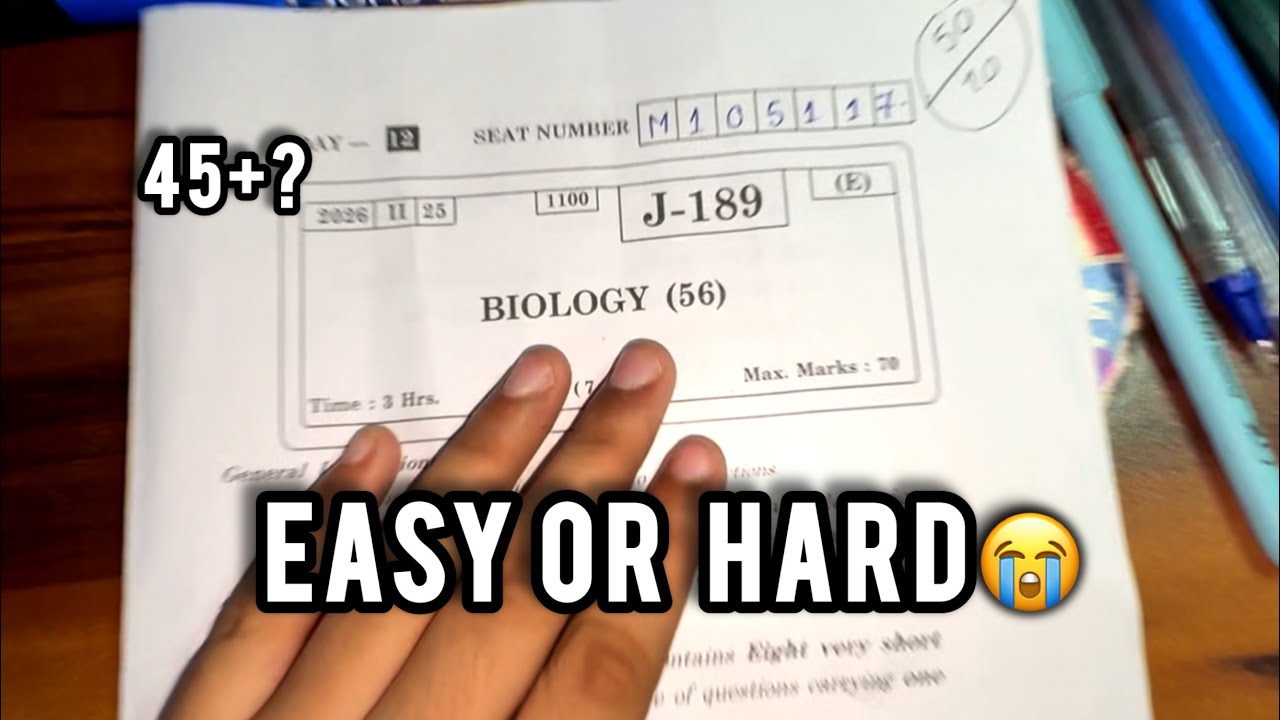 Honest review of Biology class 12th boards💀#maharashtra#exam#class12th 