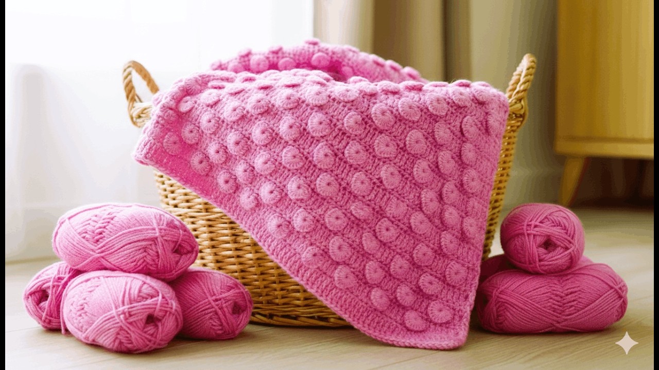 This crochet technique looks very luxurious; it's an easy crochet project for hats and blankets.