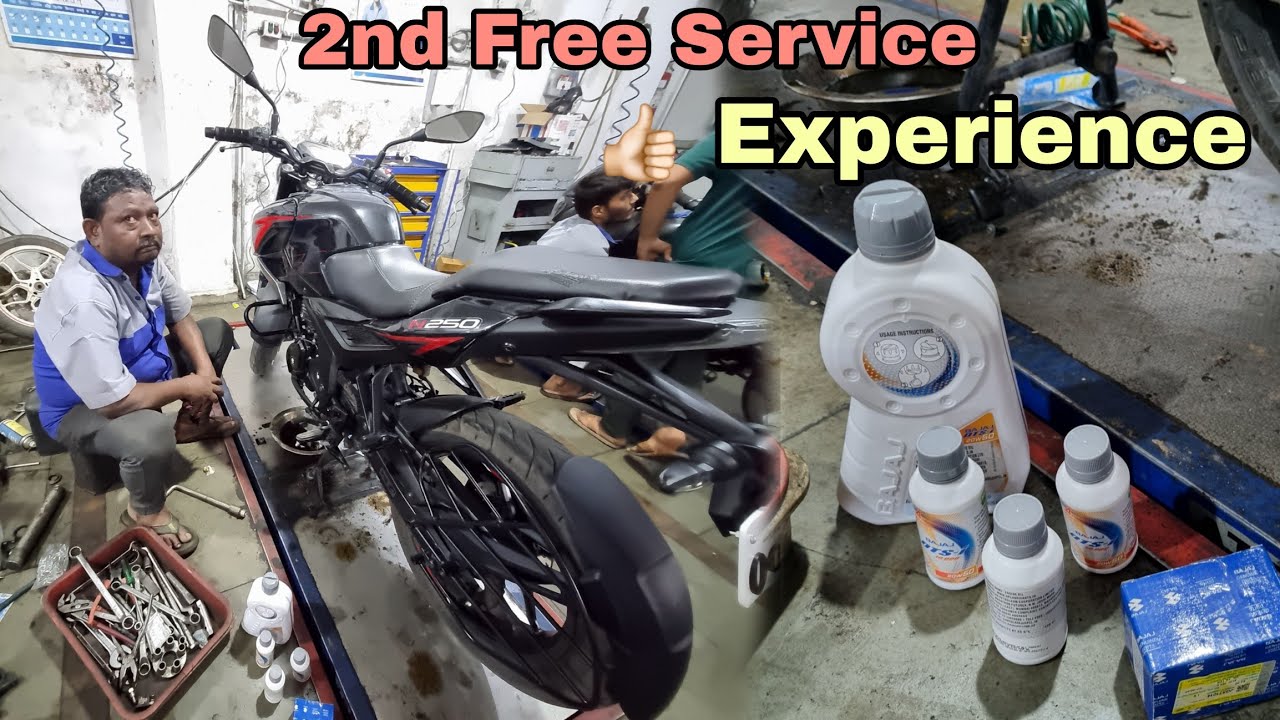 Bajaj Pulsar N250 Ki 2nd Service Ho Gyi Aaj // Bahut Time Lag Gya 😬 4 Hours
