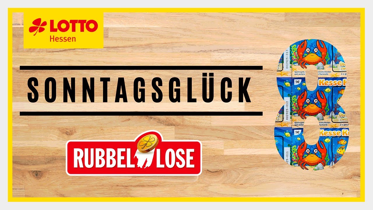 Kesse Krabbe, Flinker Fisch und mehr im Sonntagsglück Nr. 8 | Lotto Hessen | Rubbelkönig 🍀