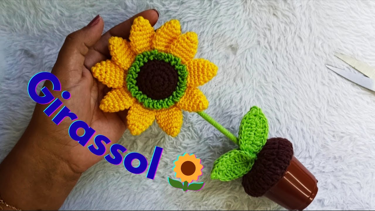 Girassol em amigurumi. Vamos florescer!