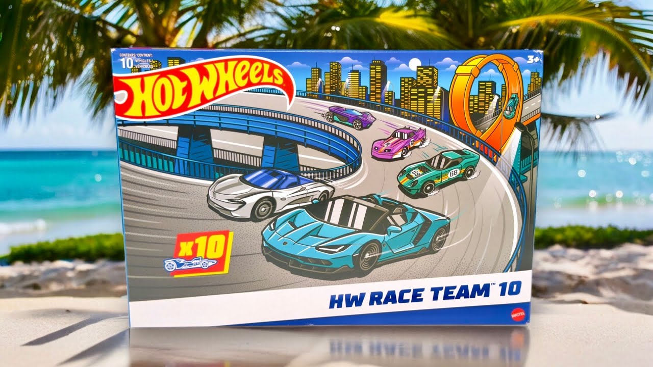 Hot Wheels HW Race Team 10 Pack &mdash; эксклюзивные машинки