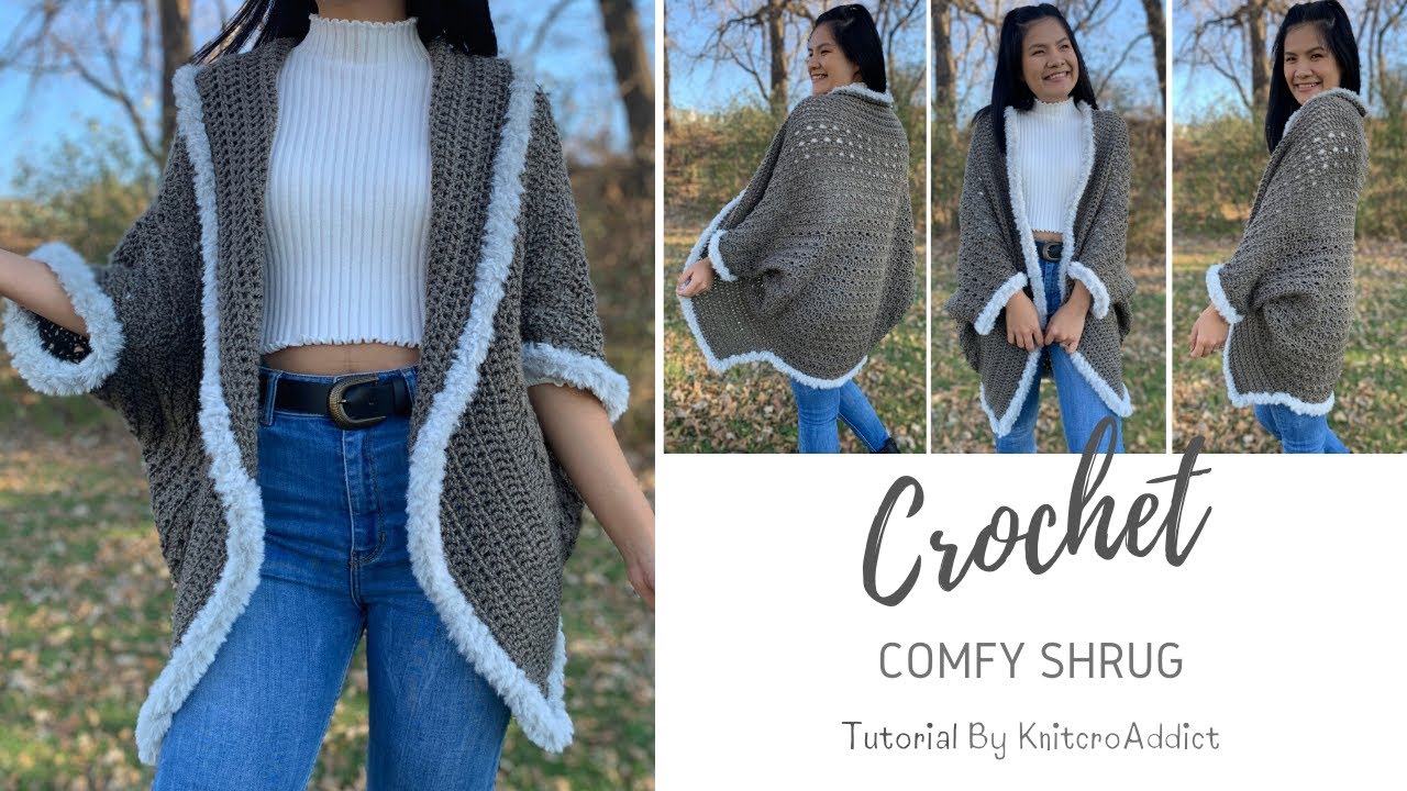 Comfy Crochet Shrug Tutorial/ A Crochet Shrug Tutorial for Beginners 😉