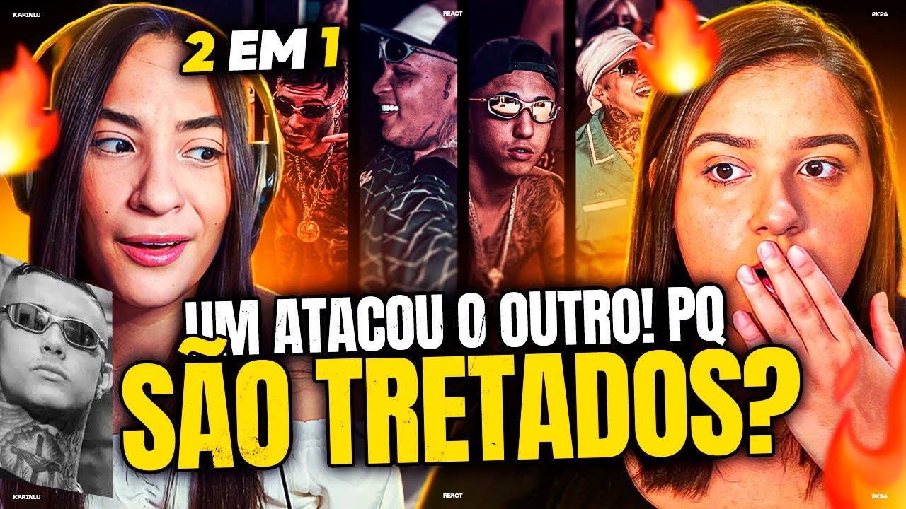 2 EM 1 - Tropa do Sem K.O & É OS BIGODES DA FIRMA - MC Paiva - KARINLU REACT