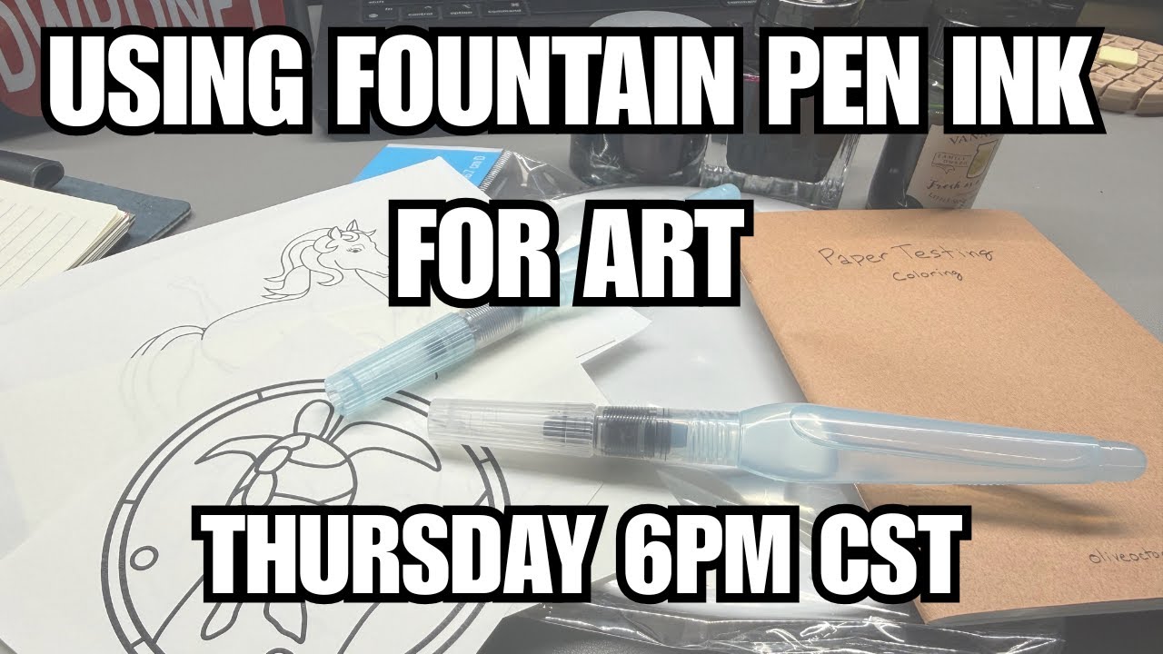 Painting With Fountain Pen Ink In The Dominant Industries Ink Archiving Book