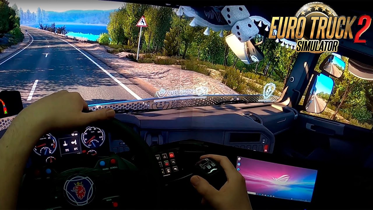 #EuroTruckSimulator2 : Мурманск - Сочи на Scania R #3монитора #TripleScreen #ThrustMasterT300 #TH8A