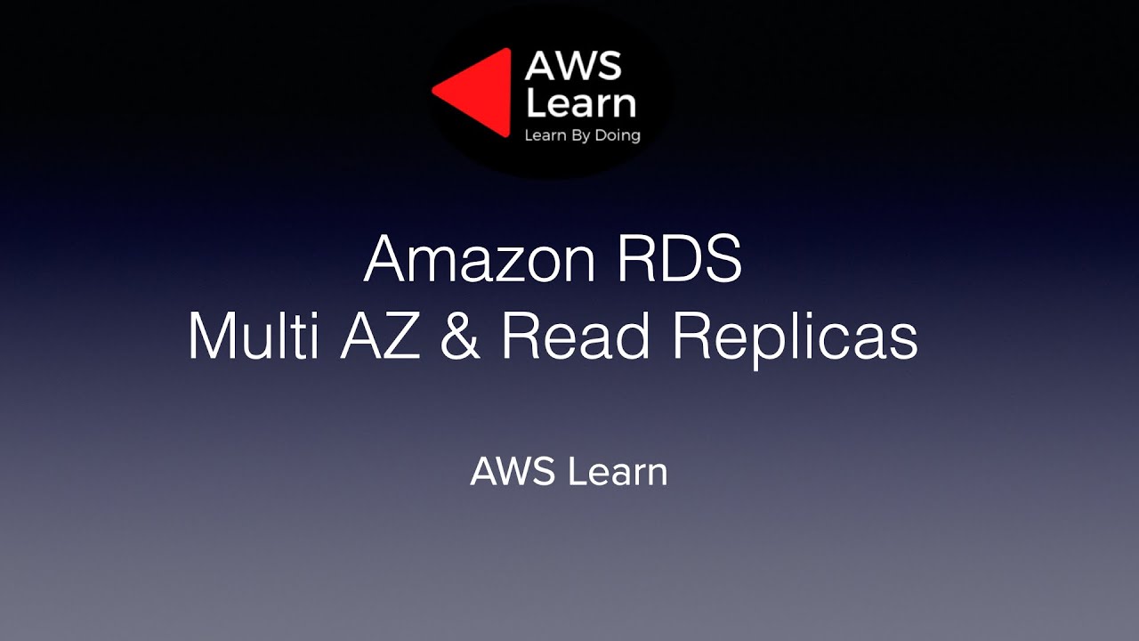 Amazon RDS — развертывание в нескольких зонах доступности и репликация чтения