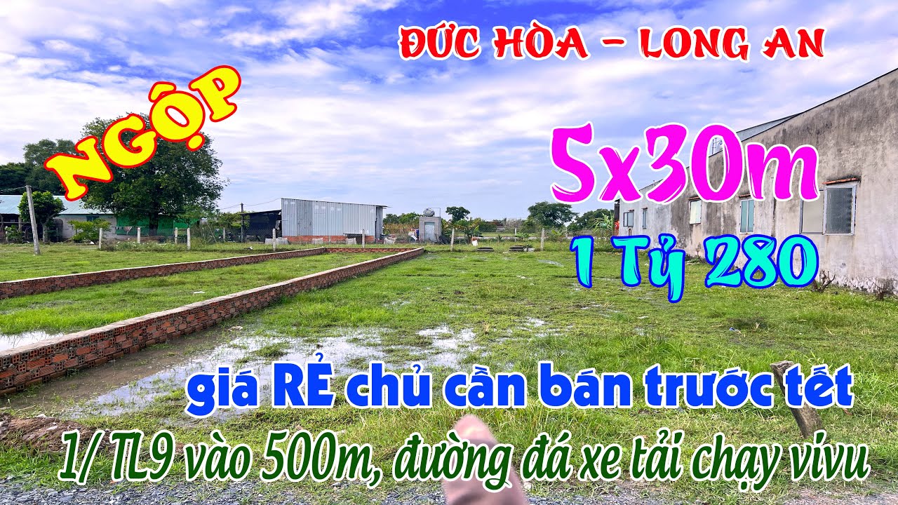 Đất RẺ NGỘP 1/TL9 5x30m chủ cần bán trước tết, đường đá 5m thông to xe tải chạy vivu, ko có nền T2.