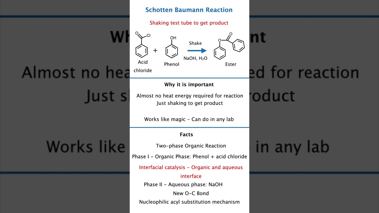 🔥 Schotten Baumann Reaction Trick | Amide Ester Formation Made Easy | NEET JEE Organic Hack 😍⚡